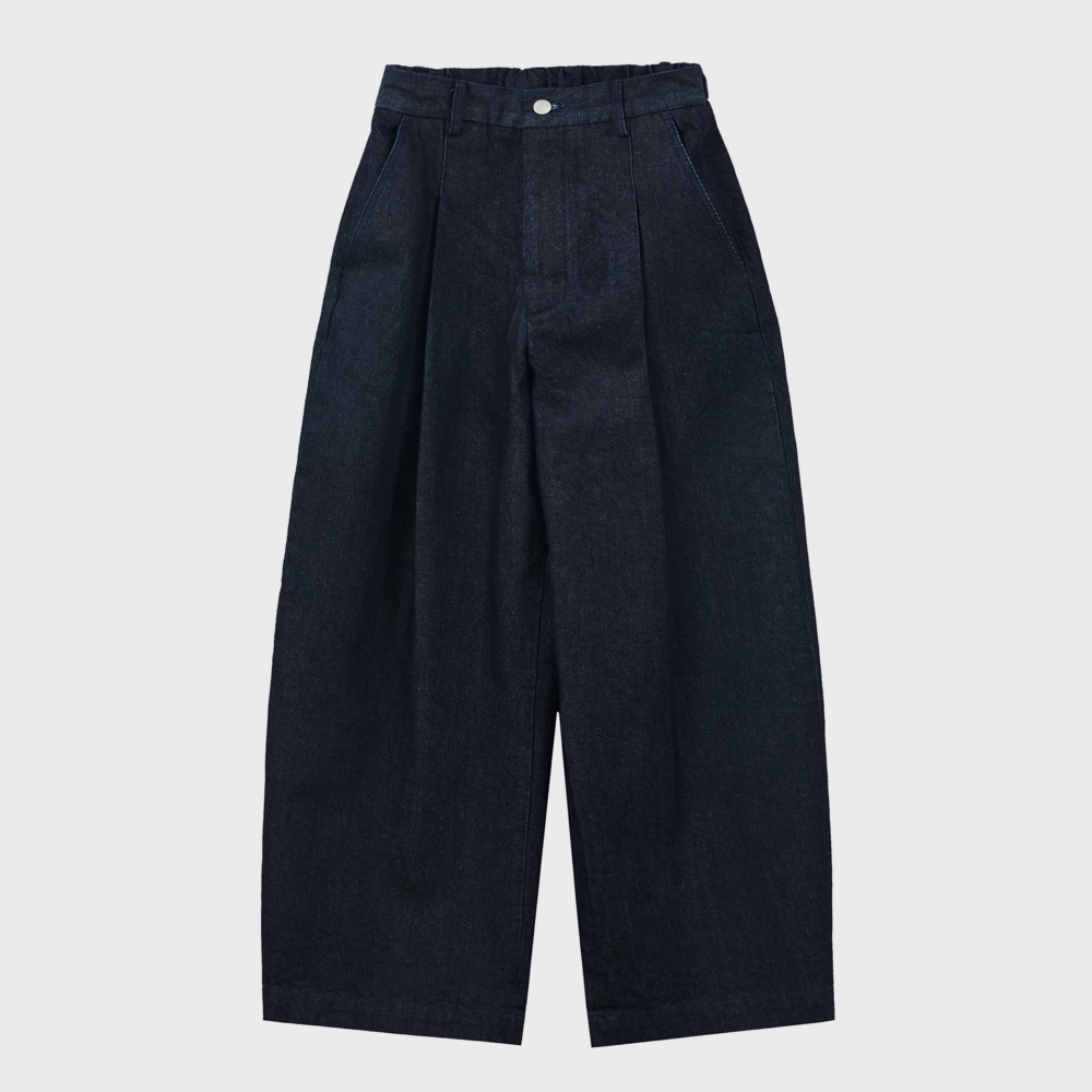 Curved Wide Trousers_denim ver.
