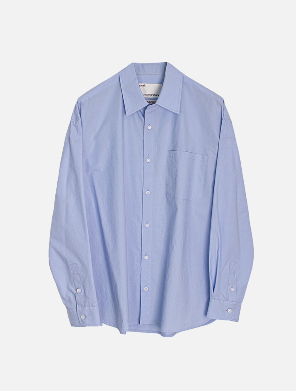sage cotton shirt (blue)