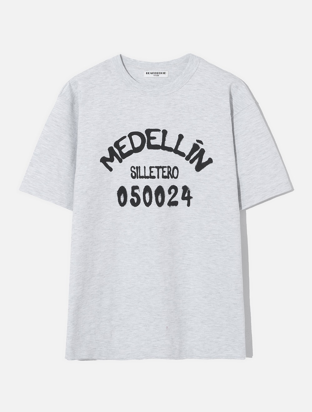 Medellin Half Sleeve T-shirt_Ash Grey