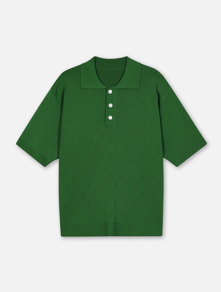 Lozenge Half Knit (Green)