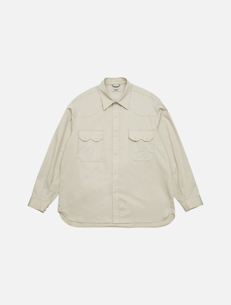 AGAVE WESTERN SHIRT _ OYSTER