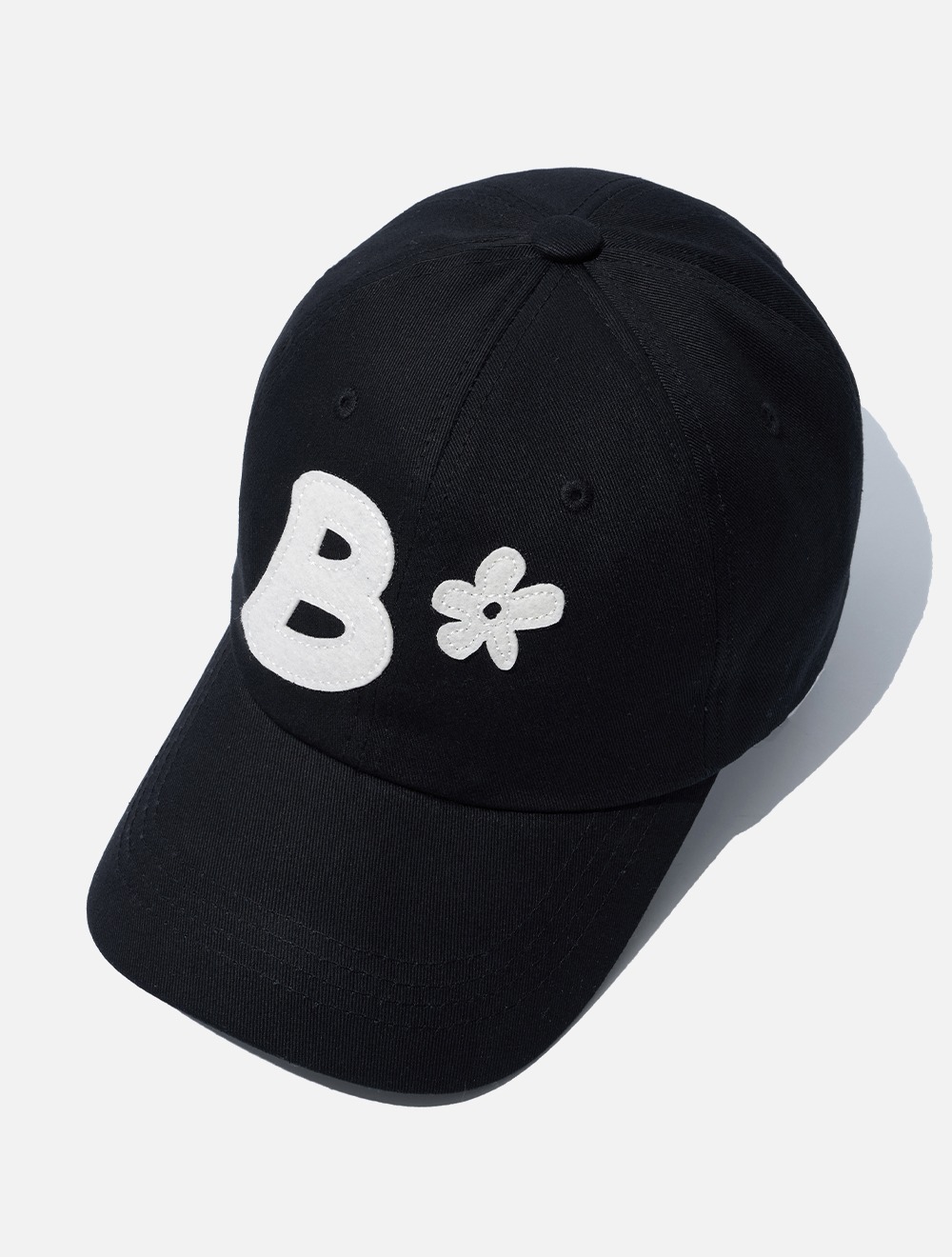 B Logo Ball Cap_Black