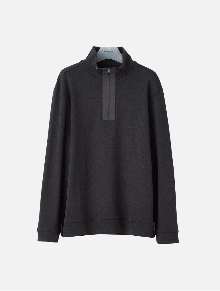 Half Zip Sweatshirt Charcoal