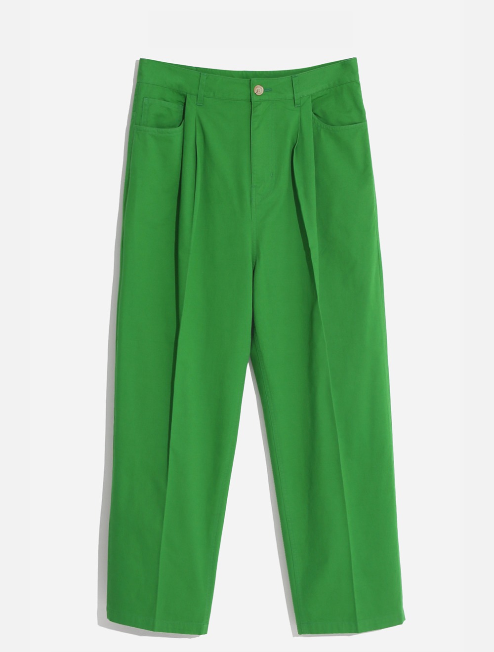 TWO TUCK WIDE PANTS (GREEN)