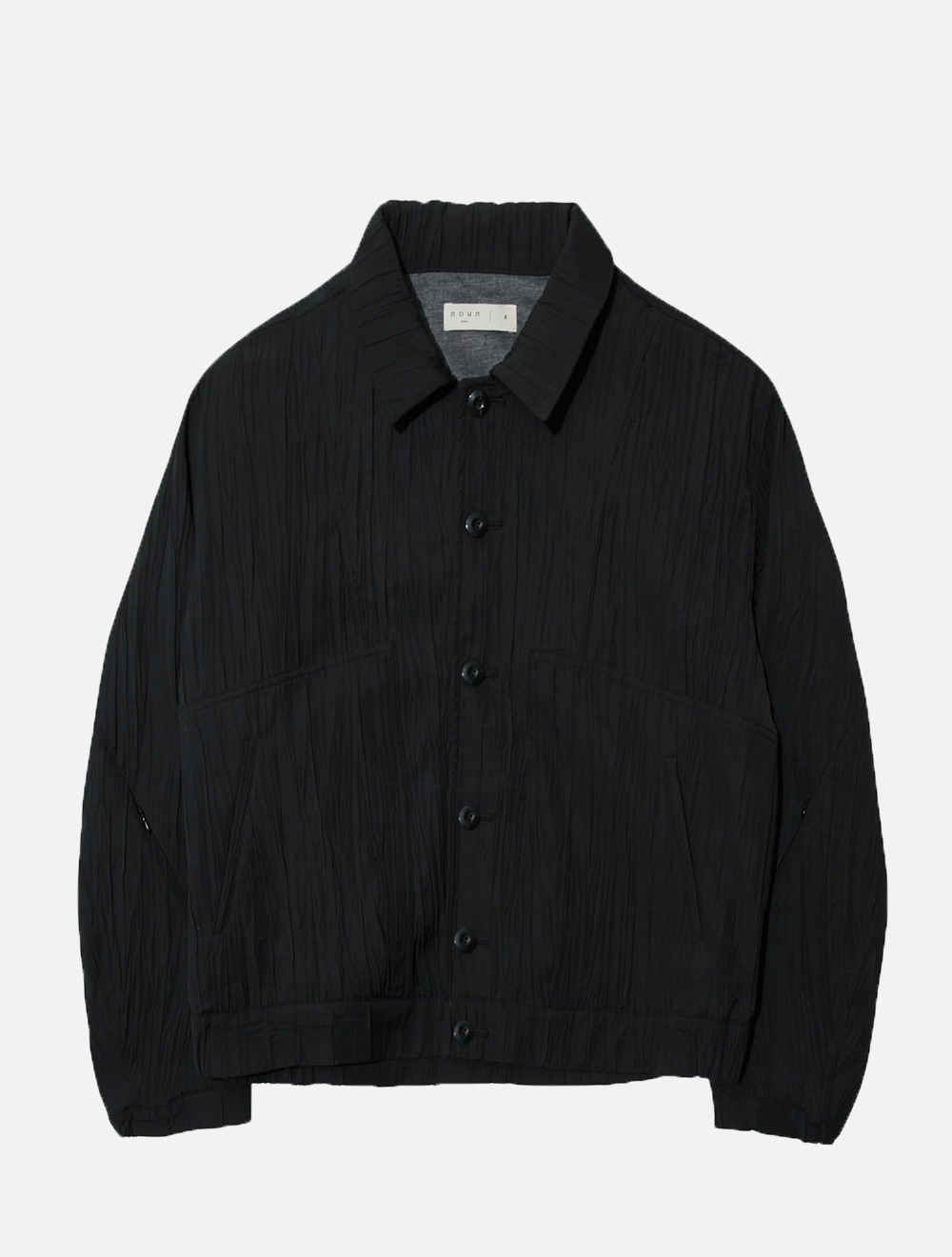 wrinkle wide jacket (black)
