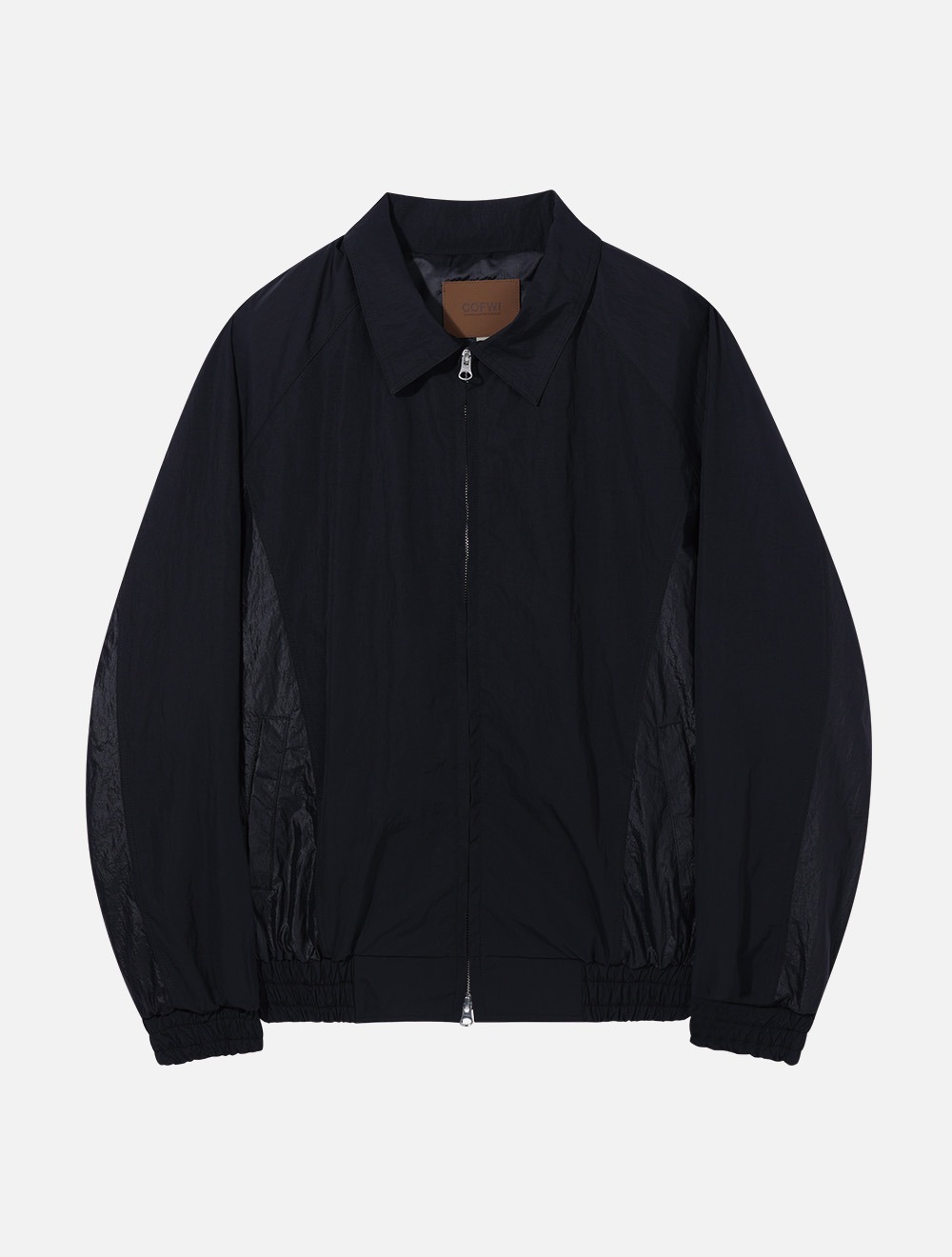 Rustic Coted Windbreaker jacket BLACK