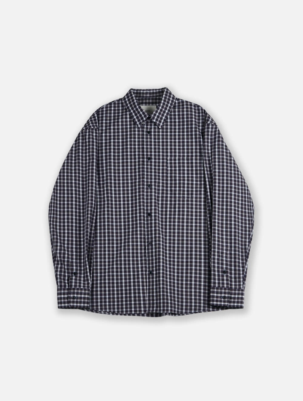 relaxed shirts_check black