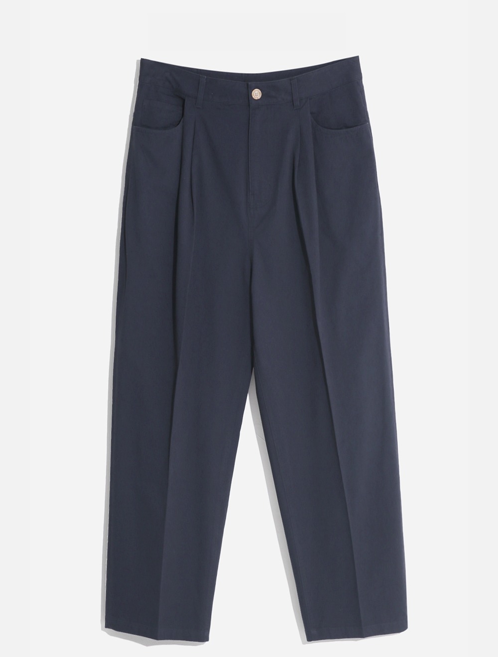 TWO TUCK WIDE PANTS (NAVY)