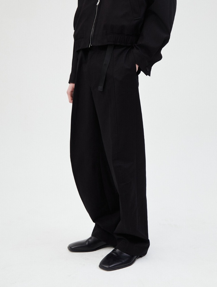 SHAPED TROUSERS - BLACK