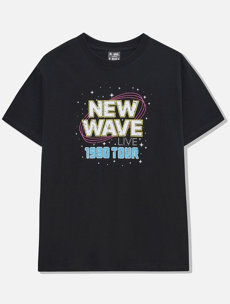 NEW WAVE GRAPHIC T-SHIRT (BLACK)