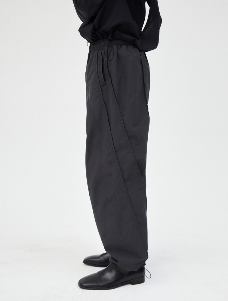 PINCHED TRACK PANTS - CHARCOAL